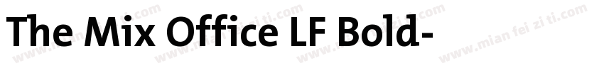 The Mix Office LF Bold字体转换